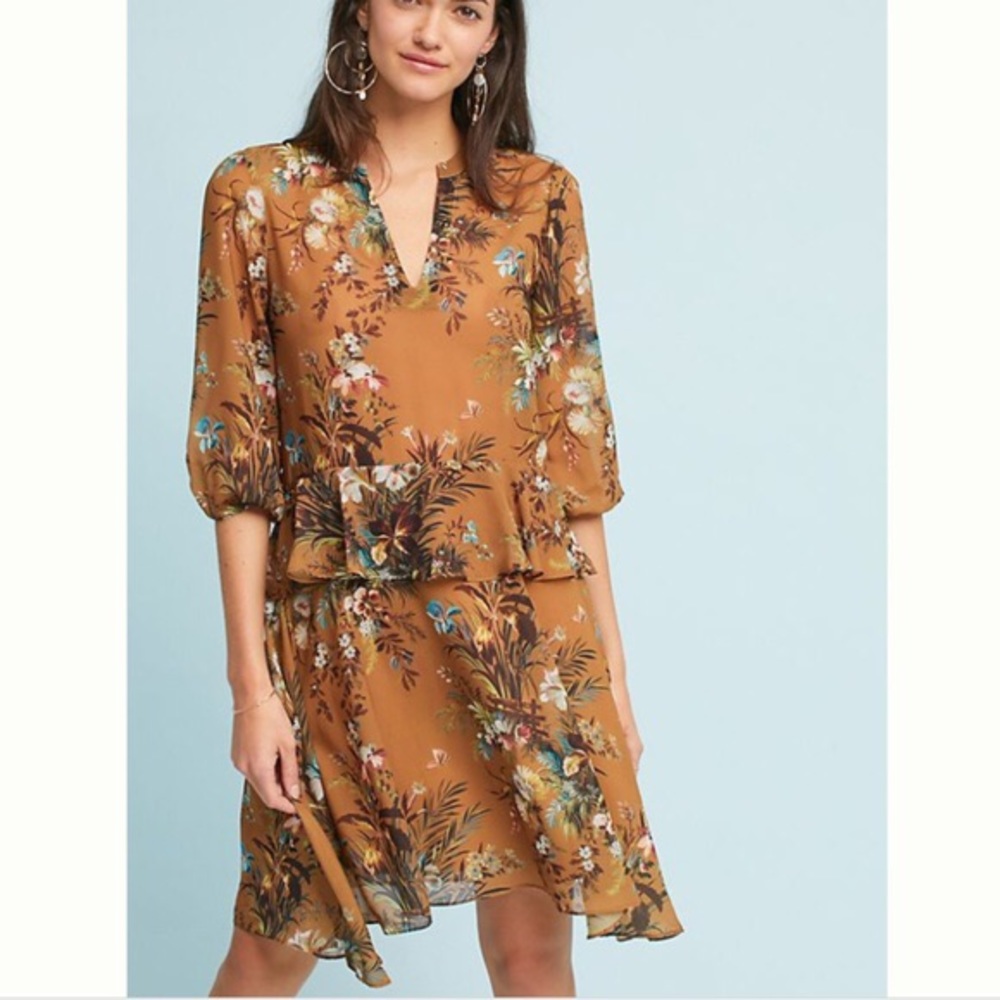 Anthropologie DRA Los Angeles ruffle Nola dress